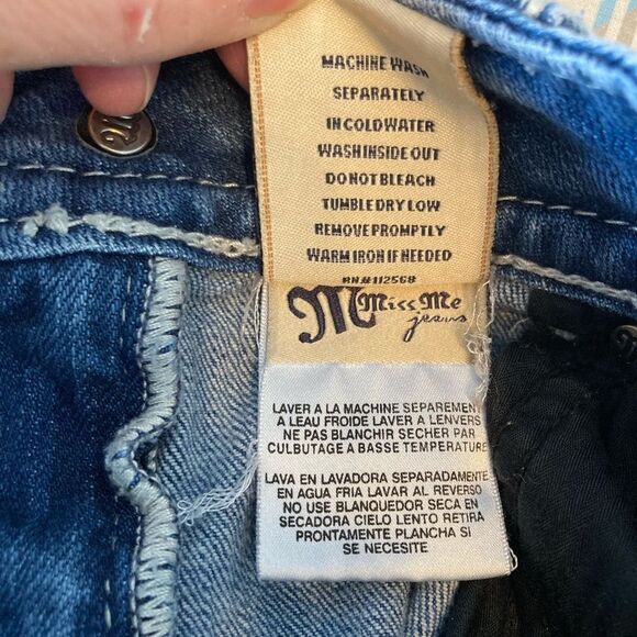 Miss Me Jorts with Blinged Out Pockets - Picture 13 of 13